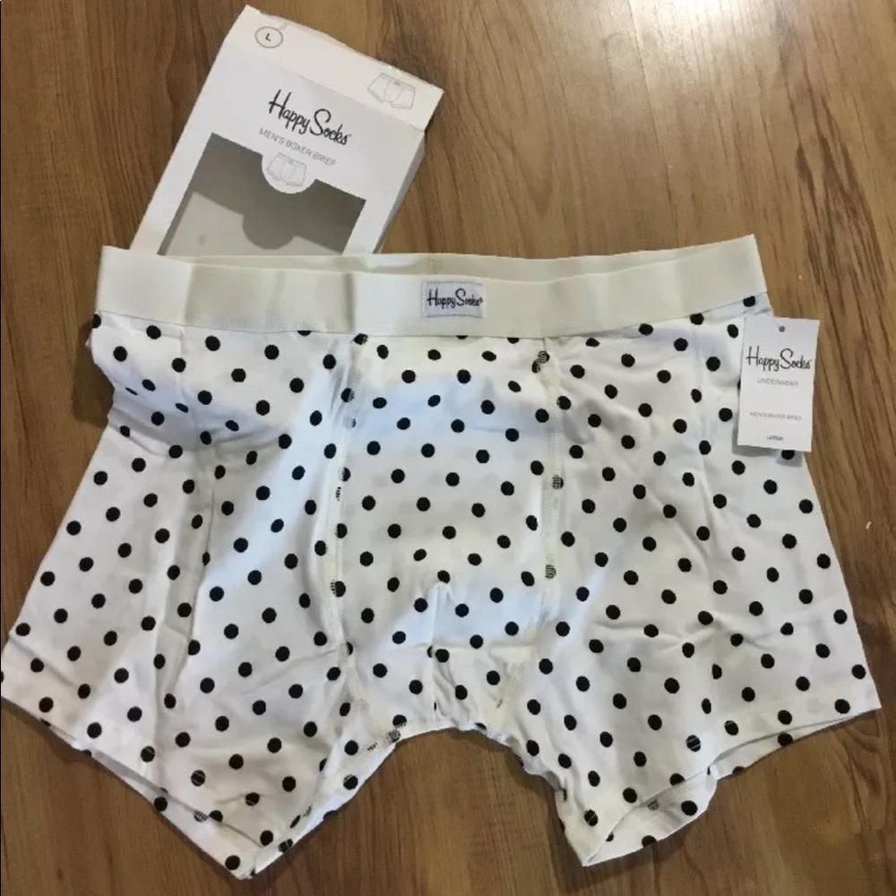 HAPPY SOCKS~Polkadot Men's Boxer Brief Underwear-L - Picture 2 of 6